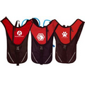 RED Hydration Pack with 1.5 Liter Water Bladder with Custom Imprint